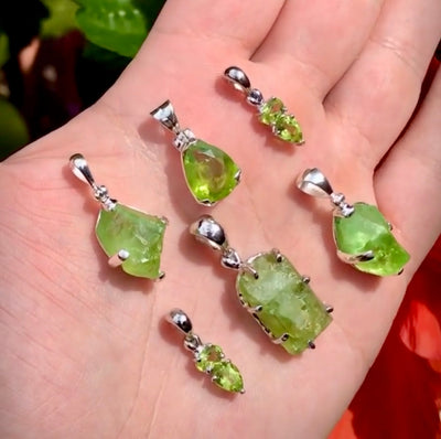 Rough Crystal and Gemstone Jewelry 