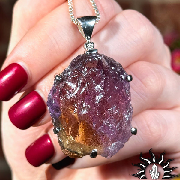 Ametrine Rough Stone Pendant