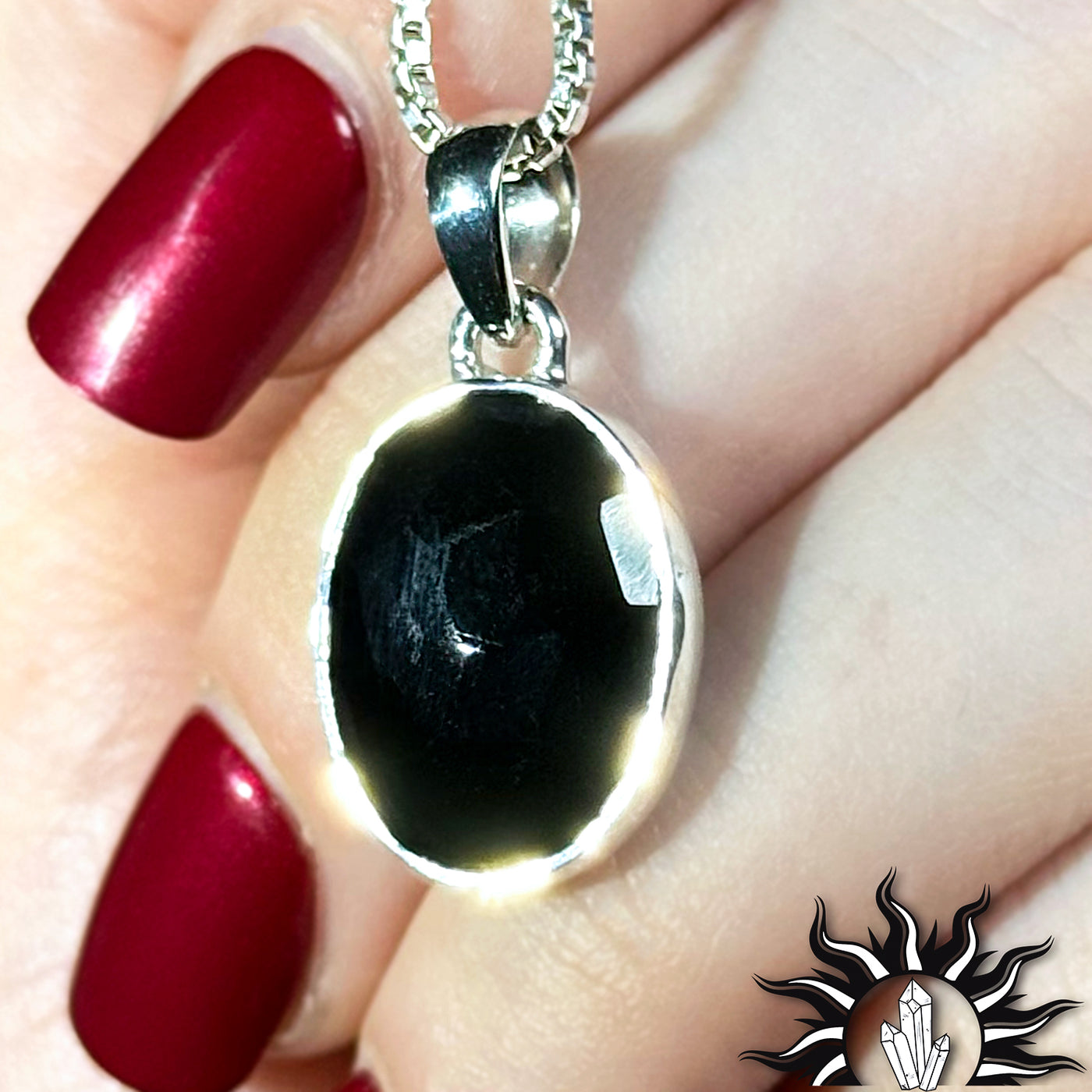 Onyx Faceted Pendant