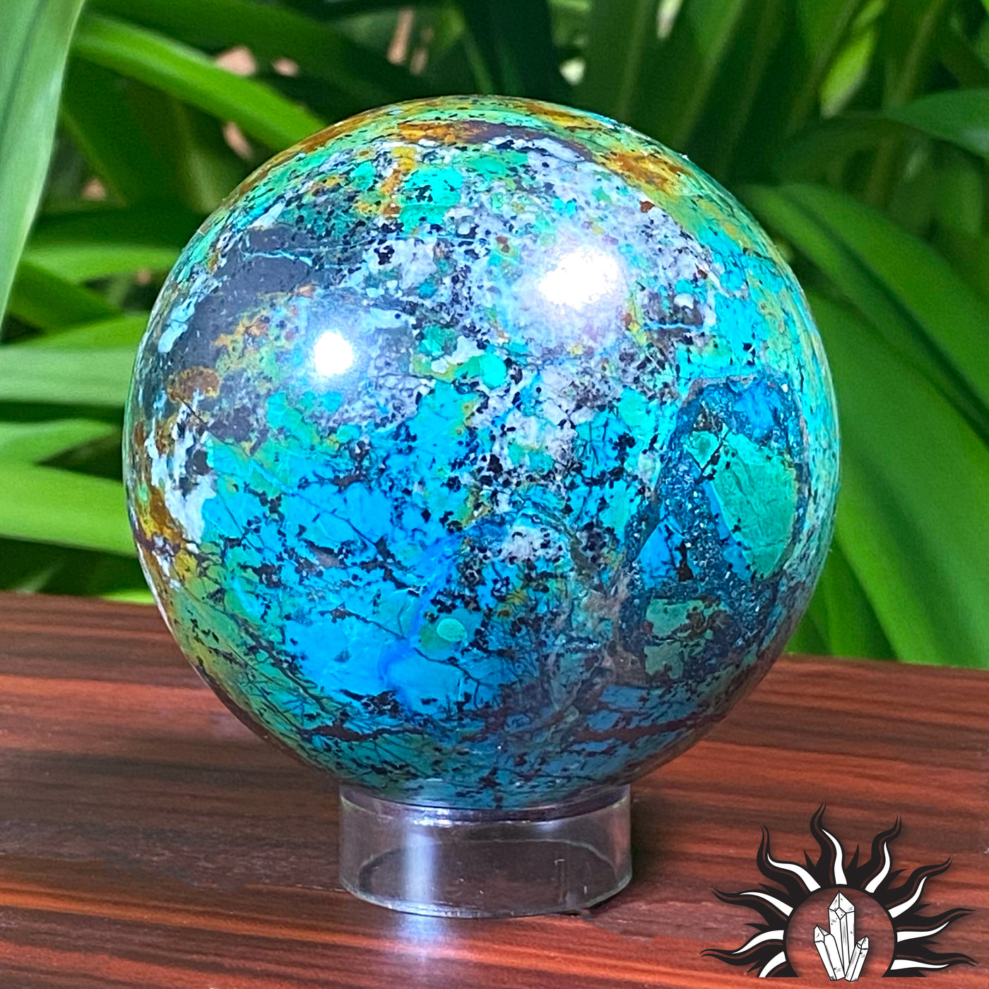 Chrysocolla Sphere 3"