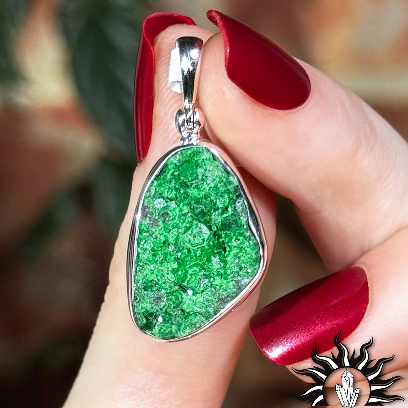 Uvarovite Garnet Pendant