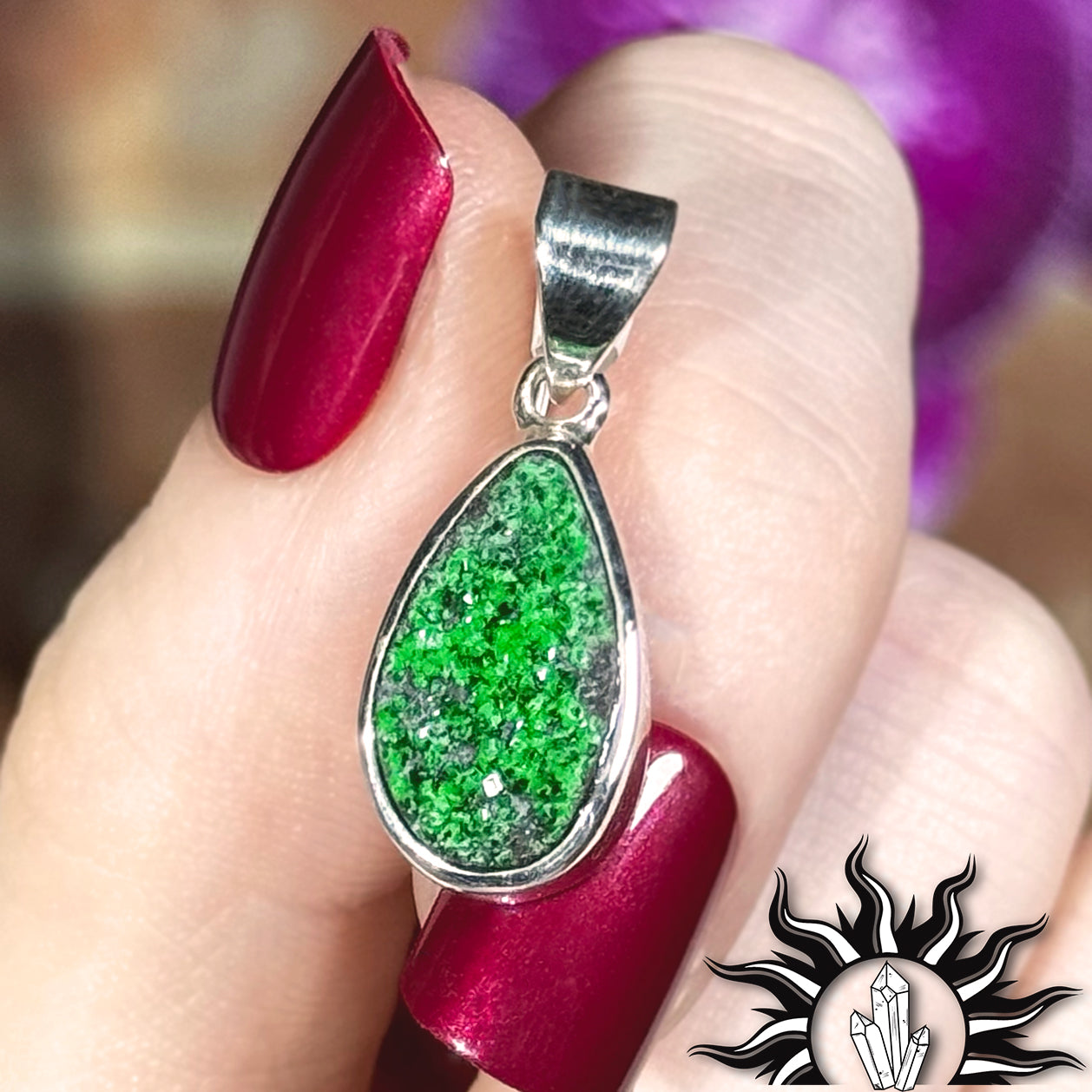 Uvarovite Garnet Pendant