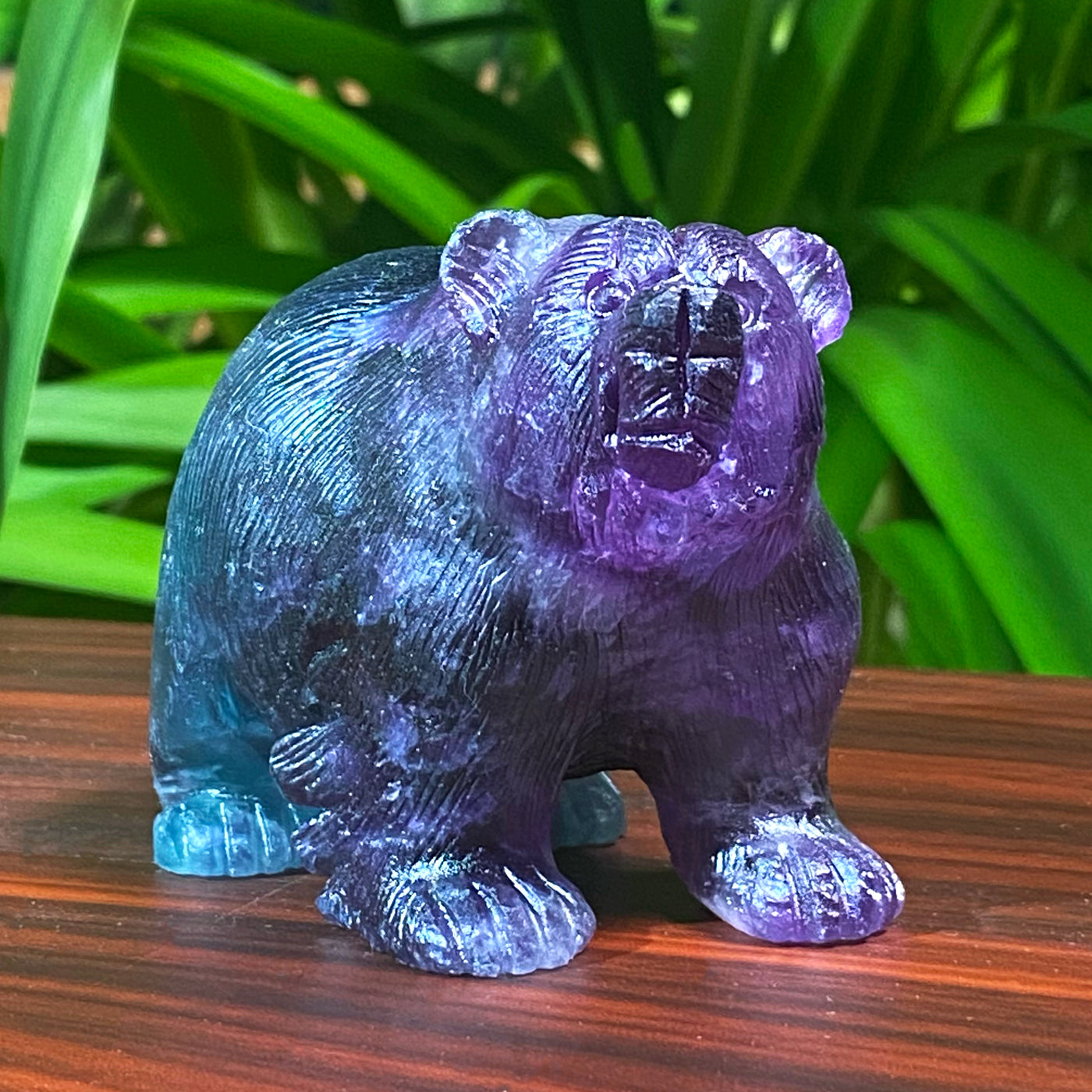 Rainbow Fluorite Bear